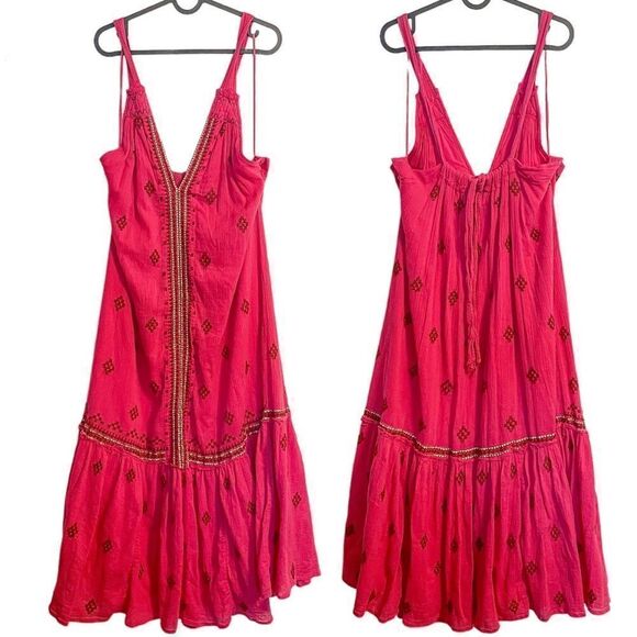 Free People Nomadic Dreams Embroidered Midi Dress - Picture 5 of 10